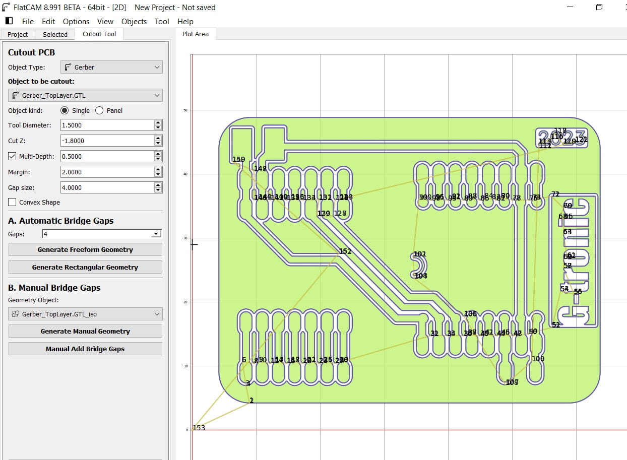 CNC Job Object for traces